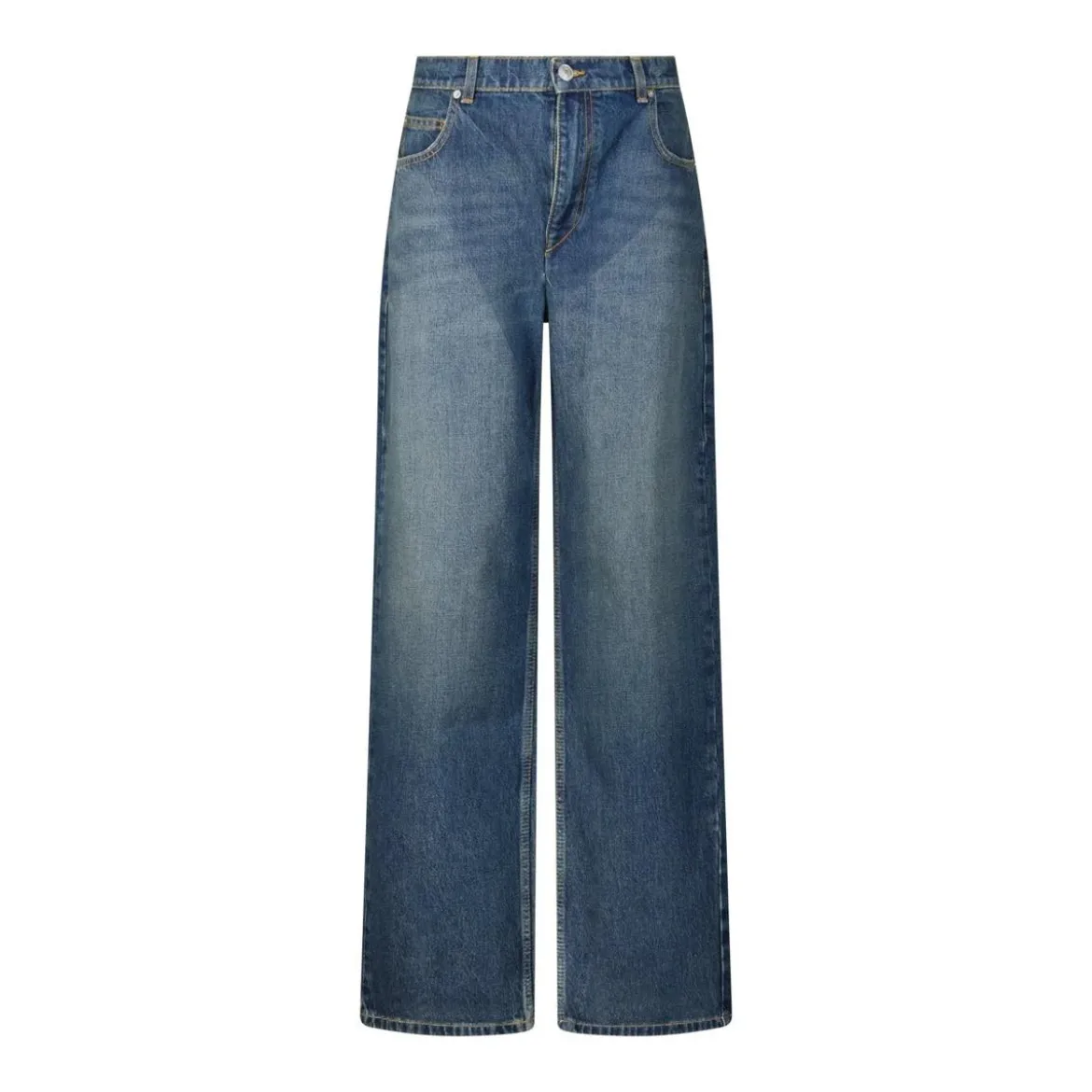 Isabel Marant Relaxed-Fit Jeans Dromie Blau Wide Leg Jeans