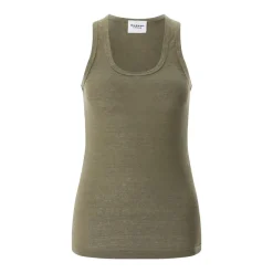 Isabel Marant Top Thea aus Leinen Dunkelgrün Top