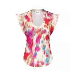 Isabel Marant Top Zilen mit abtraktem Muster Multicolor Top