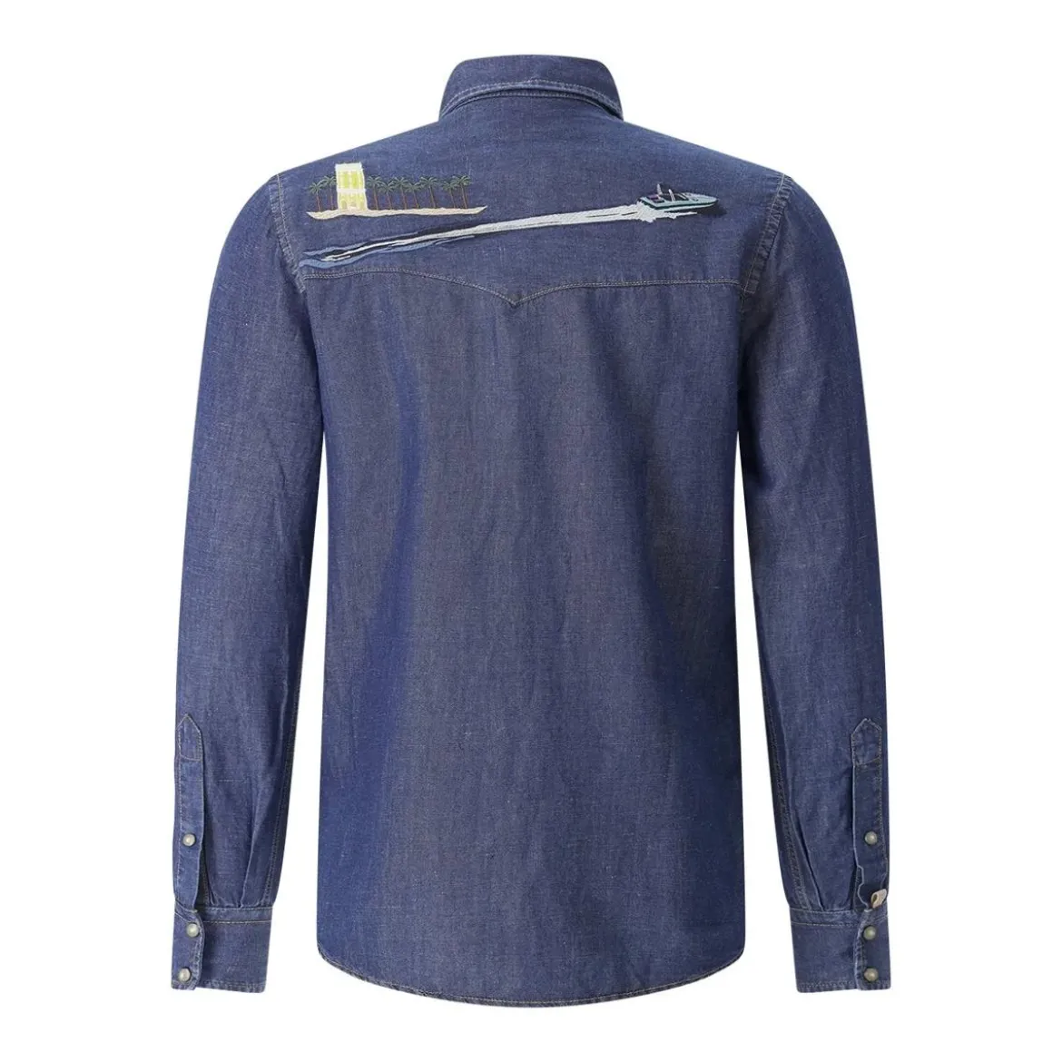 Jacob Cohen Hemd aus Denim Resort Collection blau Hemd