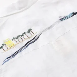 Jacob Cohen Hemd aus Leinen Resort Collection weiß Hemd