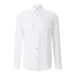 Jacob Cohen Hemd aus Leinen Resort Collection weiß Hemd