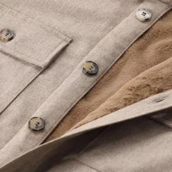 Jacob Cohen Overshirt aus Schurwolle beige Übergangsjacke