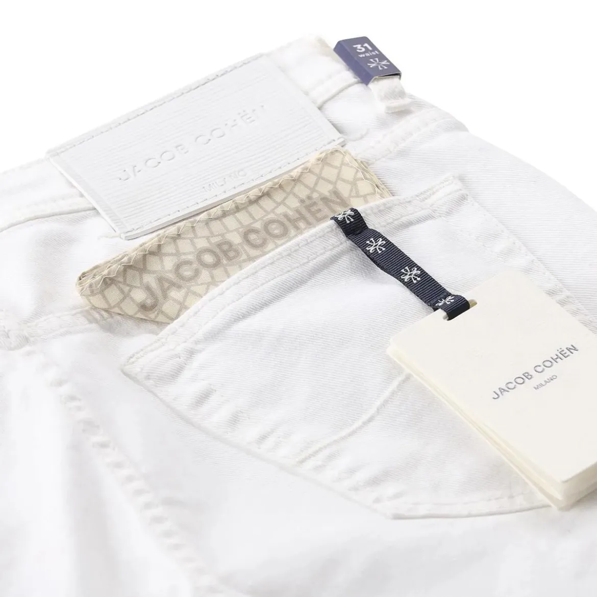 Jacob Cohen Slim-Fit Jeans aus Baumwollmix weiß Slim-Fit-Jeans