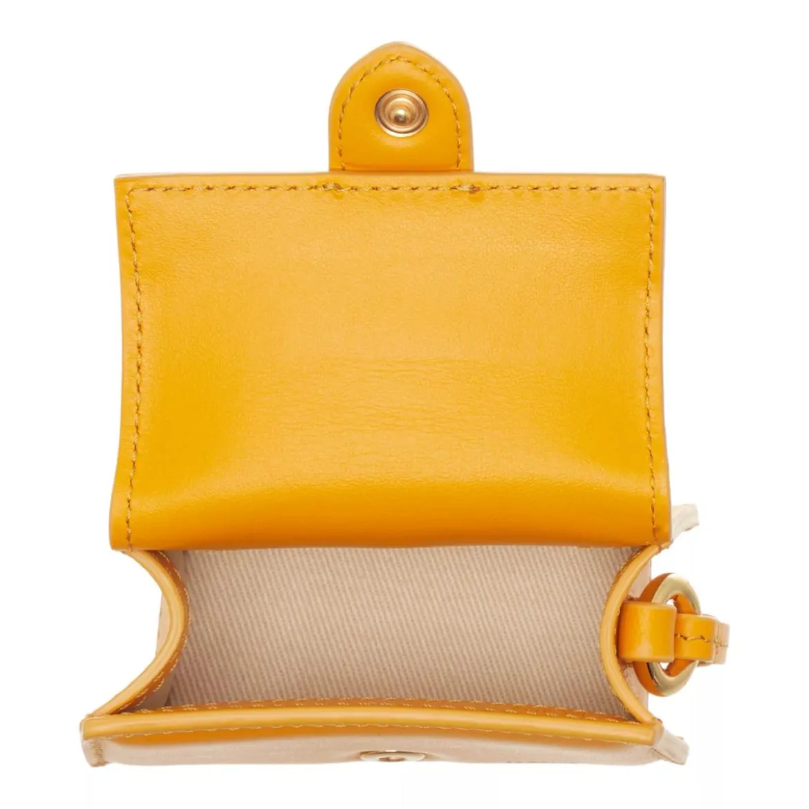Jacquemus Le Porte Bambino Dark Orange Portemonnaie mit Überschlag