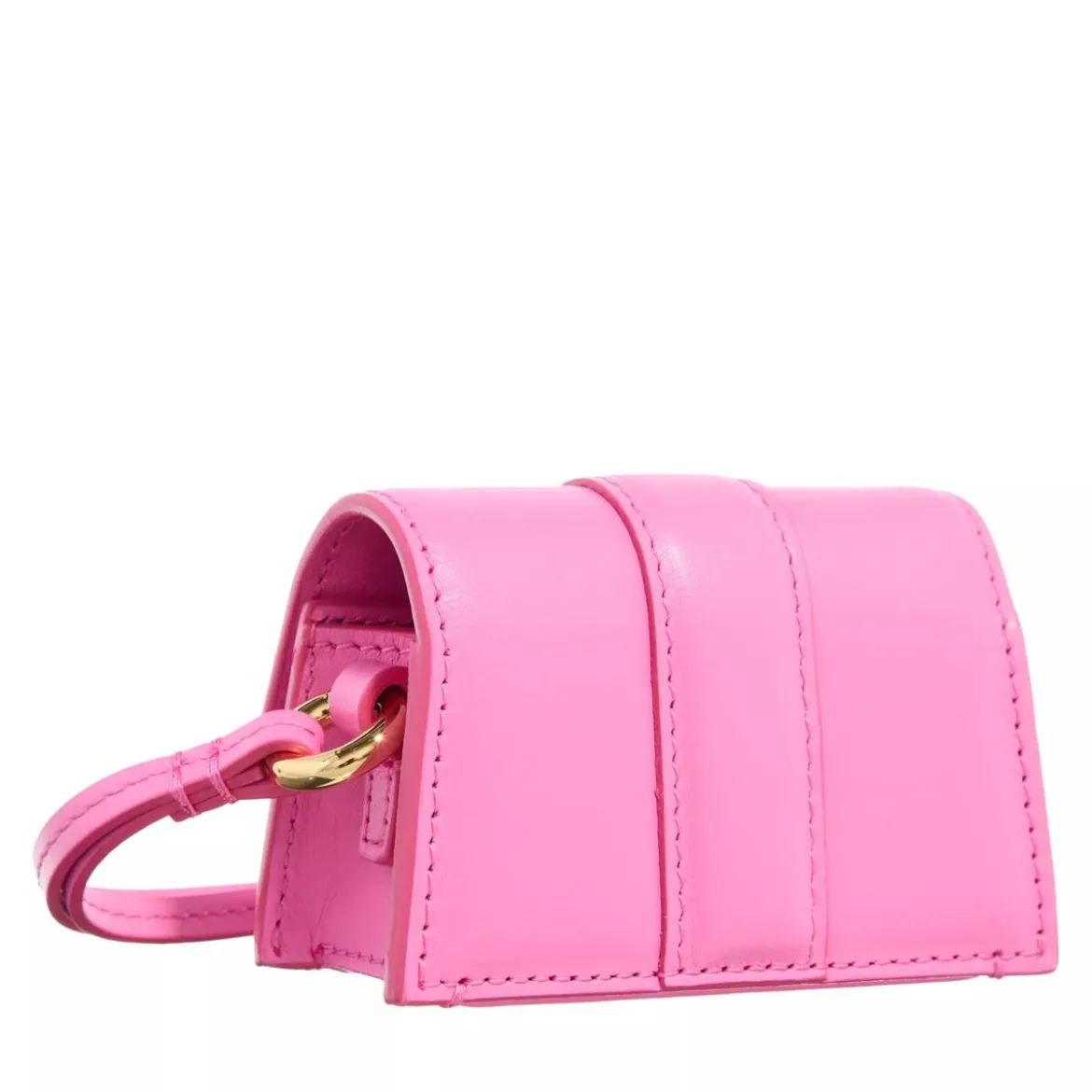 Jacquemus Le Porte Bambino Neonpink Portemonnaie mit Überschlag