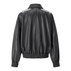 Jil Sander Jacke aus Leder schwarz Lederjacke