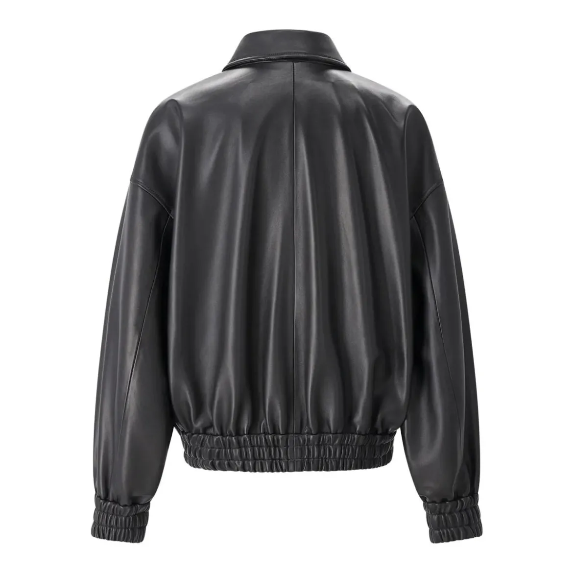 Jil Sander Jacke aus Leder schwarz Lederjacke