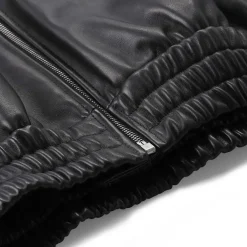 Jil Sander Jacke aus Leder schwarz Lederjacke