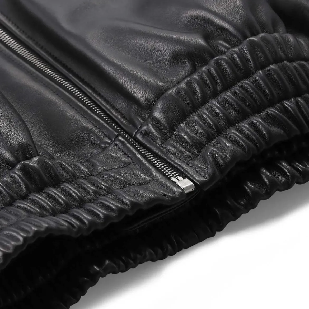 Jil Sander Jacke aus Leder schwarz Lederjacke