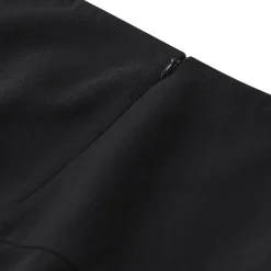 Jil Sander Midirock aus Schurwolle schwarz Maxirock