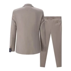 JOOP! Zweiteiliger Slim-Fit Anzug braun Hosenanzug