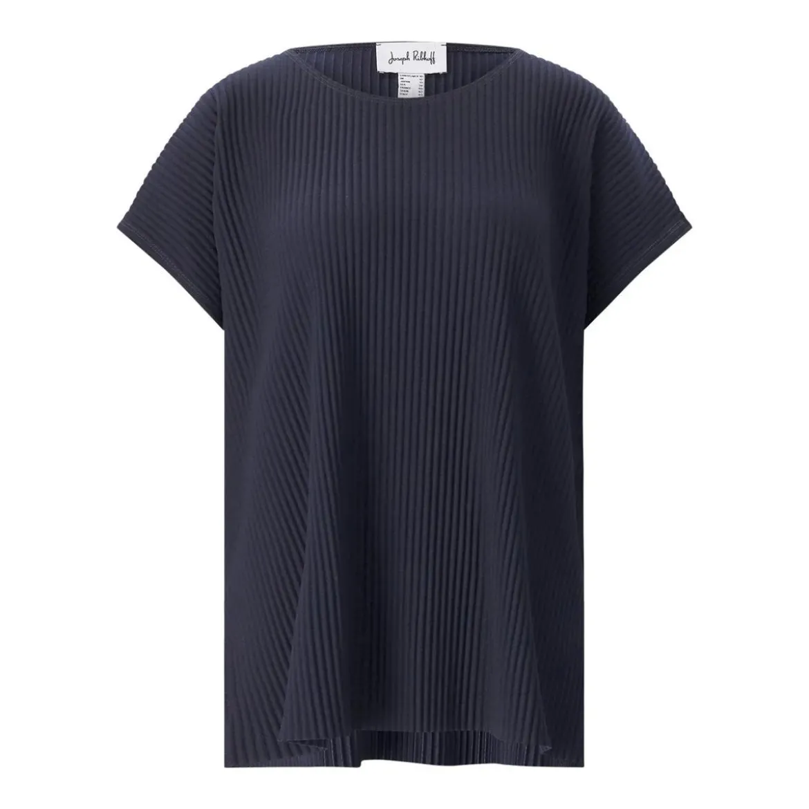Joseph Ribkoff Plissiertes T-Shirt blau T-Shirt