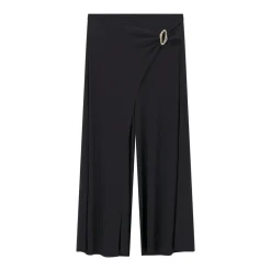 Joseph Ribkoff Weite Hose mit Zierspange schwarz Anzugshose