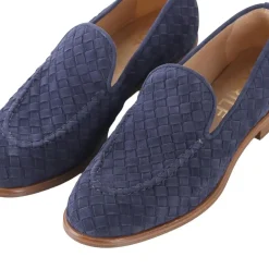 Jubile' Loafers aus Veloursleder blau Schnürschuhe