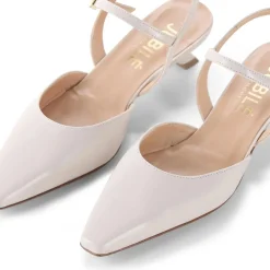 Jubile' Pumps aus Leder weiß Schnürschuhe
