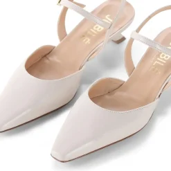 Jubile' Pumps aus Leder weiß Schnürschuhe