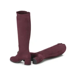 Jubile' Stiefel mit Absatz rot Schnürschuhe