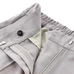Jucca Straight-Leg Stoffhose grau Stoffhose