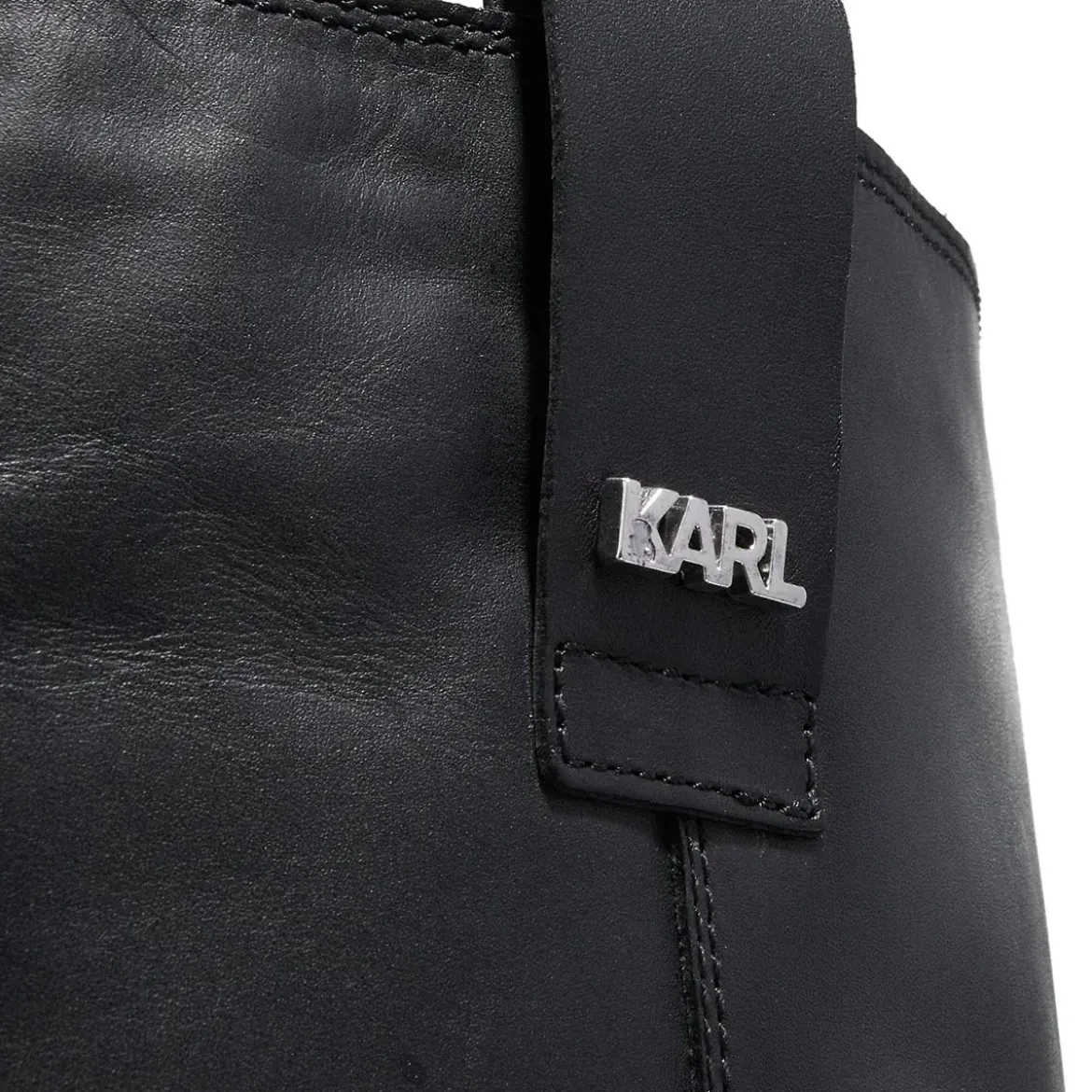 Karl Lagerfeld Brooklyn Hi Leg Boot Lined Black Lthr Overknee-Boots