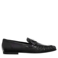 Karl Lagerfeld Eleia Brooch Loafer Black Lthr Pumps