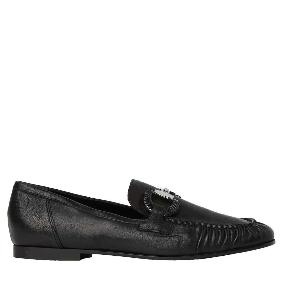 Karl Lagerfeld Eleia Brooch Loafer Black Lthr Pumps