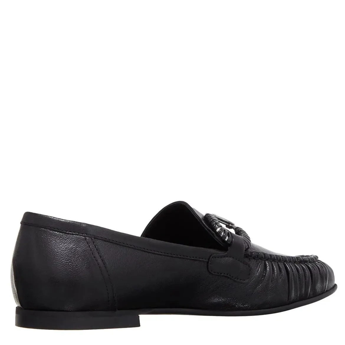 Karl Lagerfeld Eleia Brooch Loafer Black Lthr Pumps
