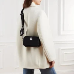 Karl Lagerfeld Ikon Nylon Camera Bag Black Camera Bag