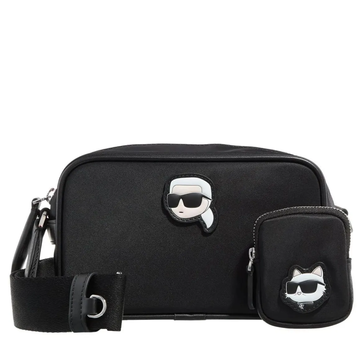 Karl Lagerfeld Ikon Nylon Camera Bag Black Camera Bag