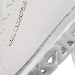 Karl Lagerfeld Kapri Kite Lo Lace Lthr White Lthr W/Silver Low-Top-Sneaker