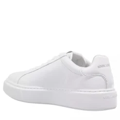 Karl Lagerfeld MAXI KUP Karl Inkekt Logo Lo White Leather Mono Low-Top-Sneaker