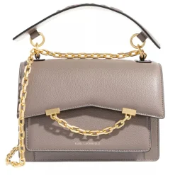 Karl Lagerfeld Seven Grainy Medium Dark Taupe Crossbody Bag