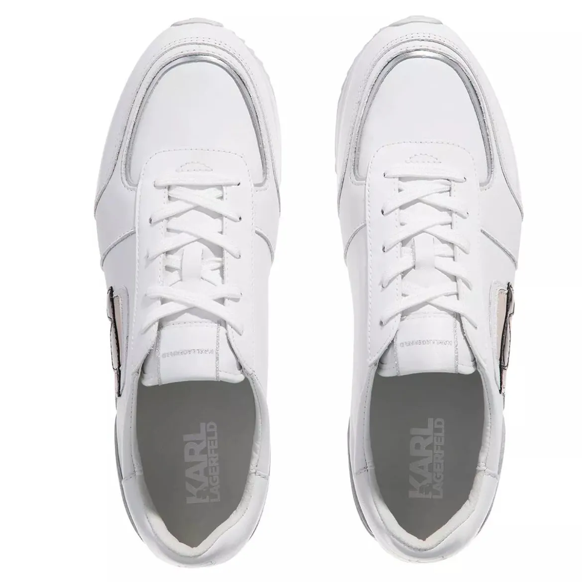 Karl Lagerfeld VELOCITA II Karl NFT Lo Lace White Leather Suede Low-Top-Sneaker
