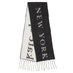 Kate Spade New York Kate Spade New York Logo Scarf Black / Cream Wollschal