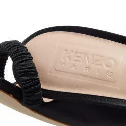 Kenzo Kenzo Kitten Heel Black Mules