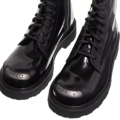 Kenzo Kenzosmile Lace-Up Boots Black Schnürstiefel