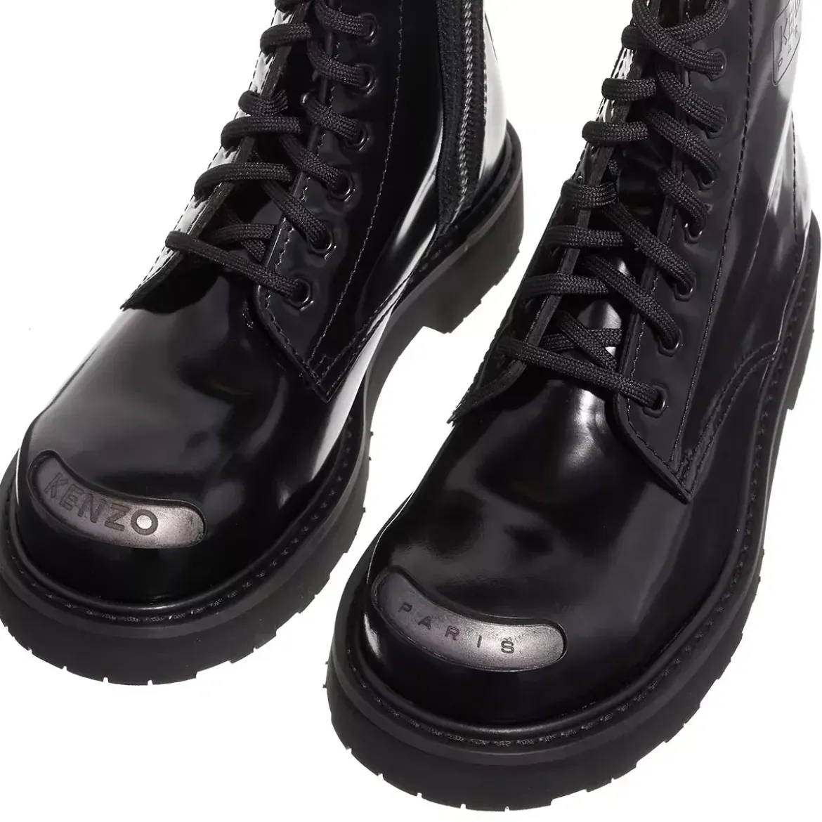 Kenzo Kenzosmile Lace-Up Boots Black Schnürstiefel