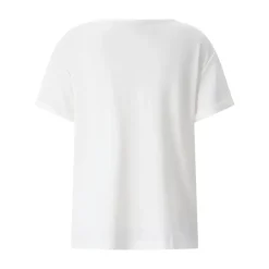 Kimmich Trikot T-Shirt aus Viskos-Crêpe weiß T-Shirt