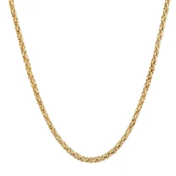 Kuzzoi Halskette Herren Königskette Oxidiert Basic 925 Sterling Silber gold Mittellange Halskette