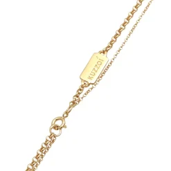 Kuzzoi Halskette Herren Layer Erbskette Kompass 925 Sterling Silber gold Mittellange Halskette