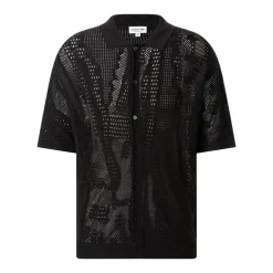 Lacoste Kurzarm-Hemd mit Logo braun Hemd