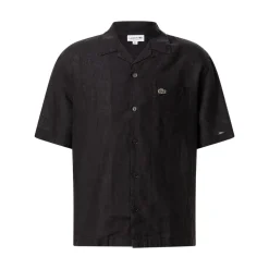 Lacoste Relaxed-Fit Hemd aus Leinen weiß Hemd