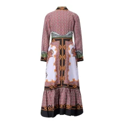 LaDoubleJ Maxikleid aus Seide Multicolor Maxikleid