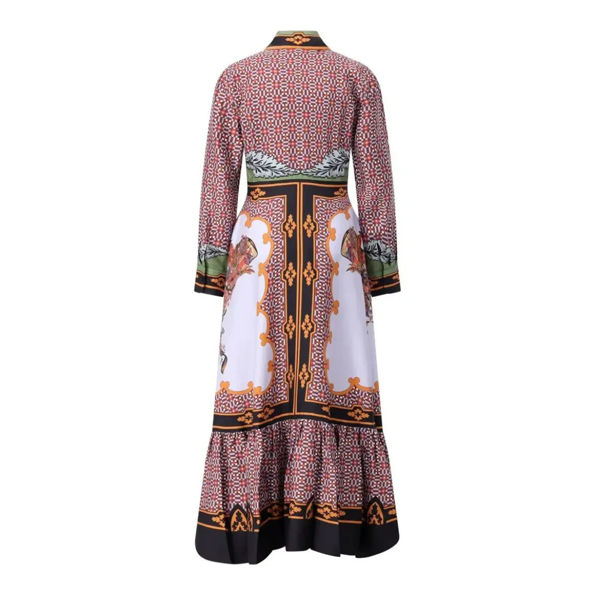 LaDoubleJ Maxikleid aus Seide Multicolor Maxikleid