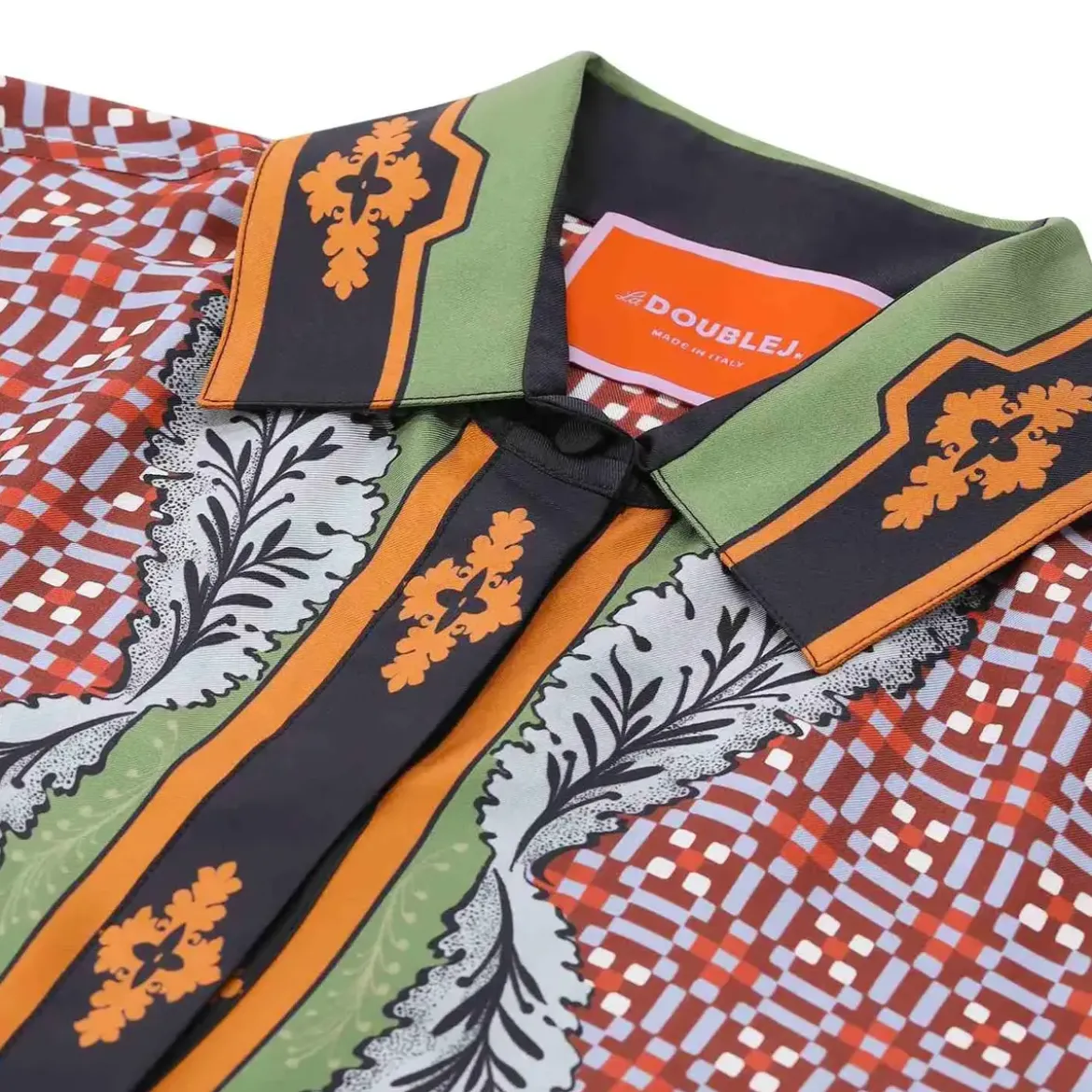 LaDoubleJ Maxikleid aus Seide Multicolor Maxikleid