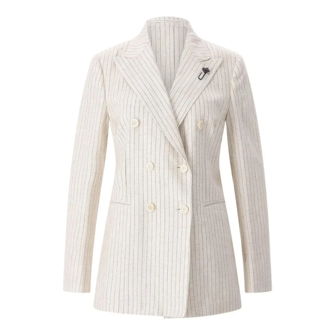 Lardini Blazer mit Nadelstreifen beige Blazer
