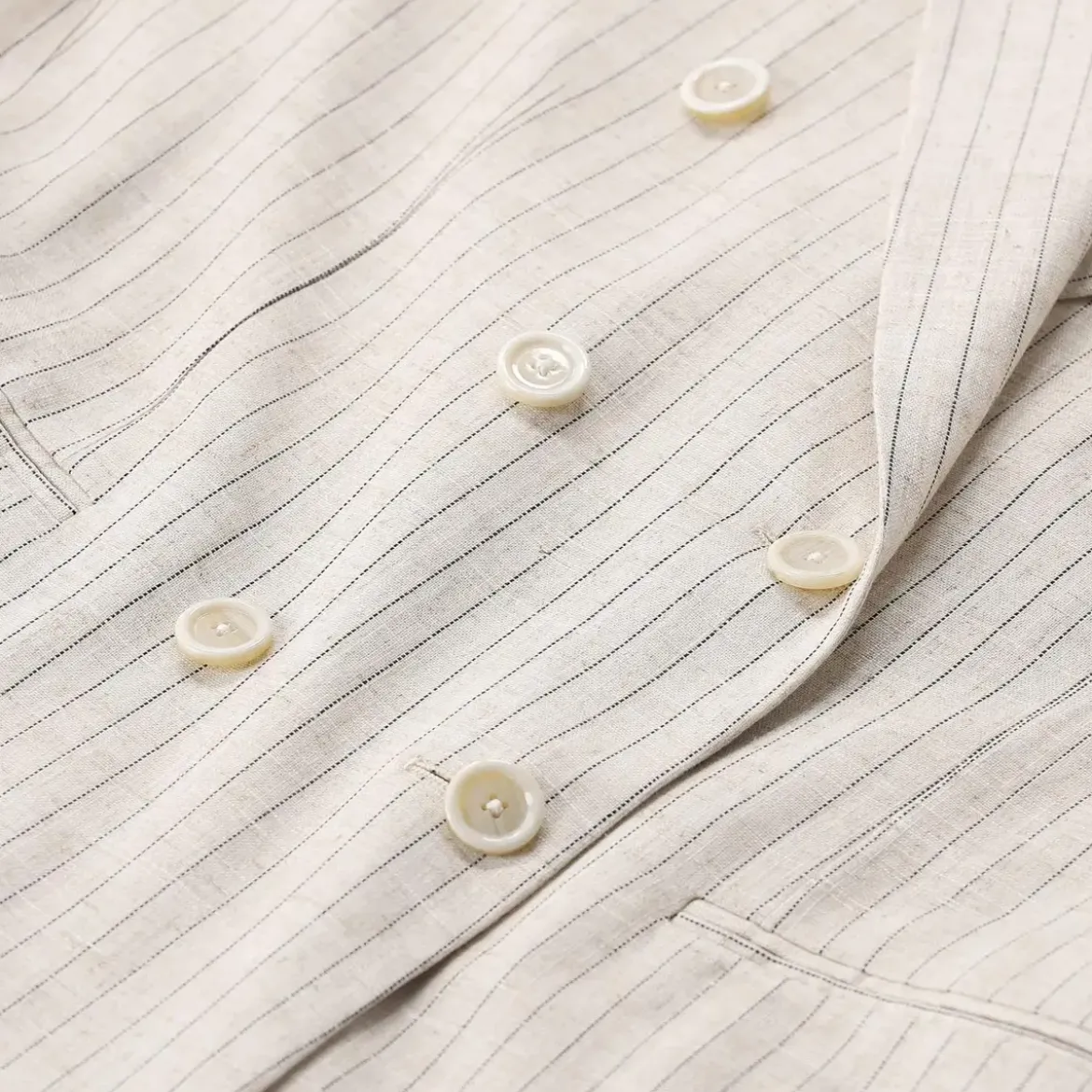 Lardini Blazer mit Nadelstreifen beige Blazer