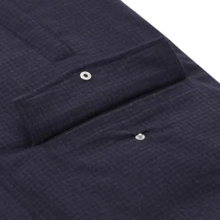 Lardini Daunenjacke mit Wolle & Kaschmir blau Daunenmantel