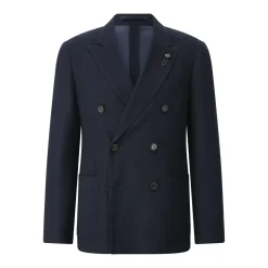 Lardini Doppelreihiges Sakko Dunkelblau Anzugjacke