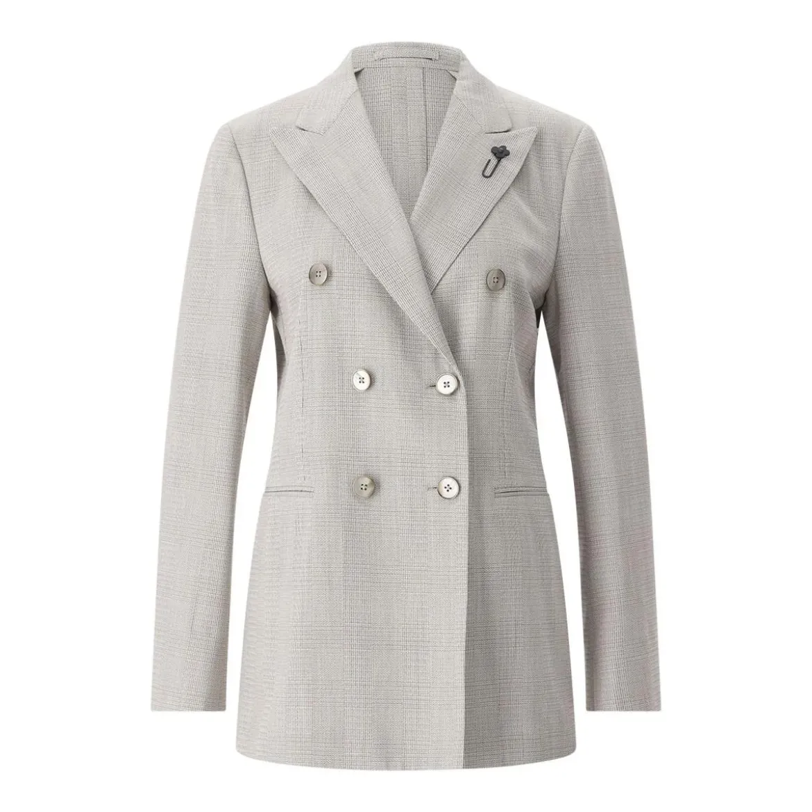 Lardini Karierter Blazer grau Blazer